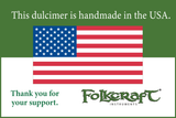 Folkcraft® Custom Series Dulcimer, Hickory Body, Walnut Top