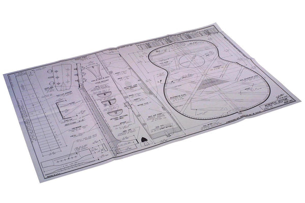 6 String "Auditorium" Style Acoustic Guitar Plan-Folkcraft Instruments