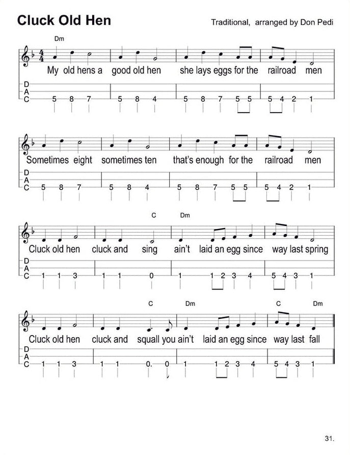 Don Pedi - Mountain Mother Goose: Old-Time Songs & Nursery Rhymes For All Ages, mountain dulcimer songbook, photo 4