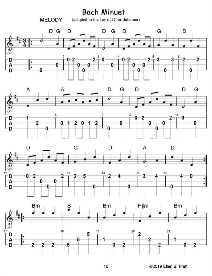 Ellen Pratt - Ensemble Arrangements For The Mountain Dulcimer, Volume 1, photo 4