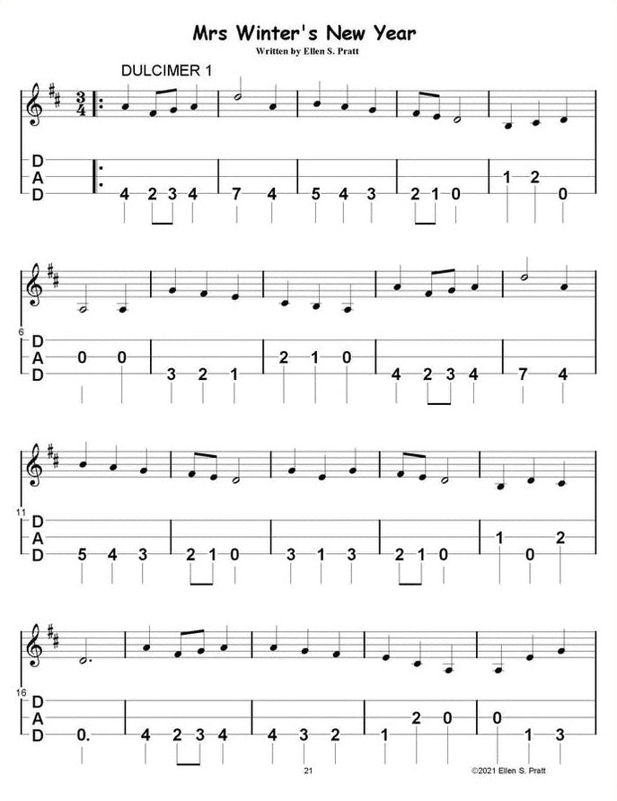 Ellen Pratt - Ensemble Arrangements For The Mountain Dulcimer, Volume 4, photo 4