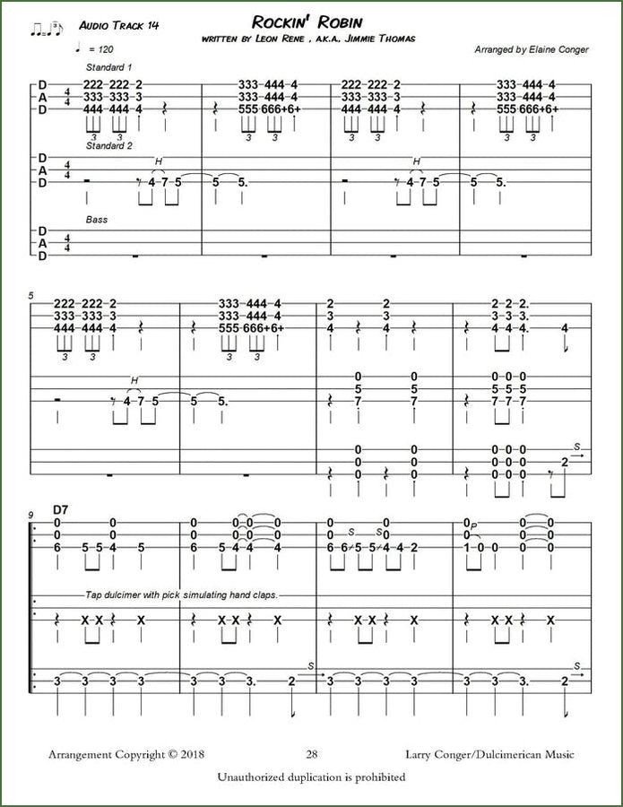 Larry Conger And Elaine Conger - Standard And Bass Dulcimer Arrangements, photo 4