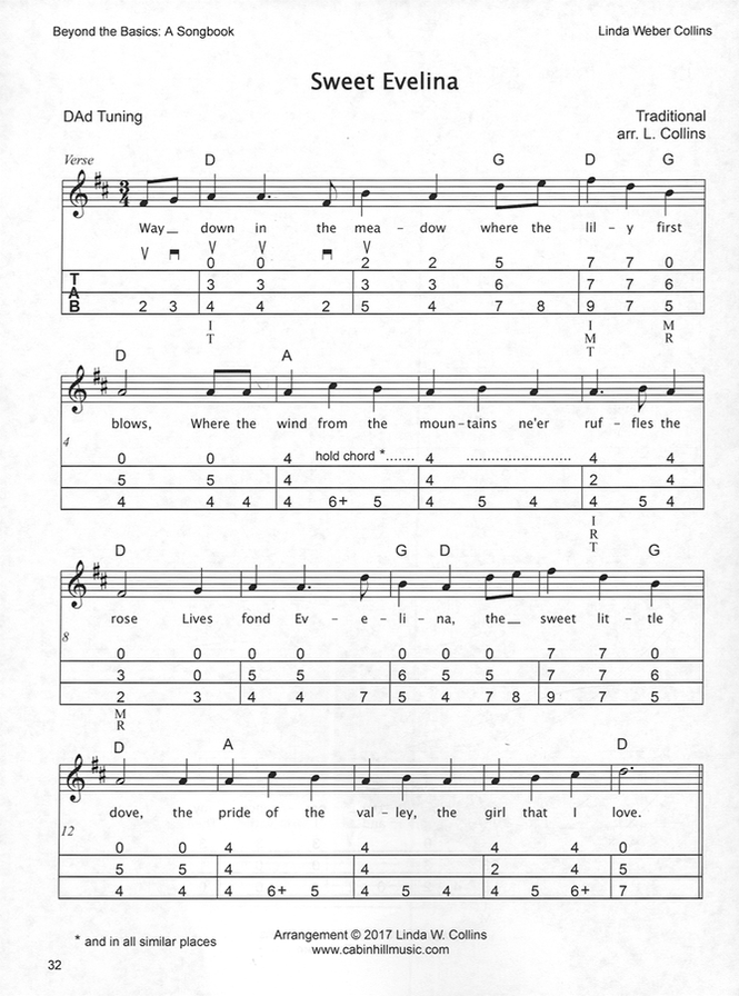 Linda Collins - Beyond The Basics: A Songbook, mountain dulcimer songbook, photo 5