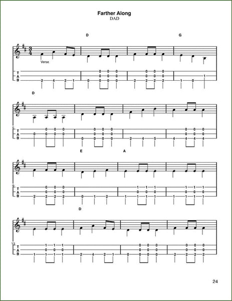 “Farther Along Guitar Chords” image representing chord-based sheet music for musicians