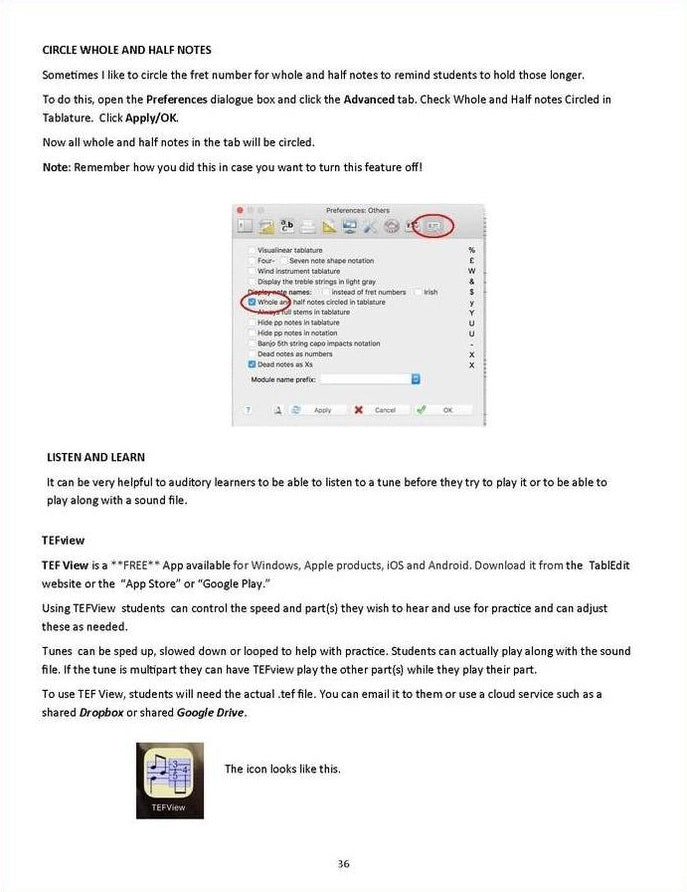 Melanie Johnston - TablEdit Manual, Macintosh Edition, mountain dulcimer instruction book, photo 6