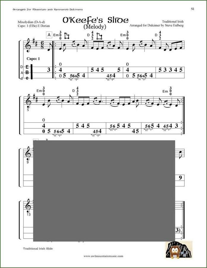 Steve Eulberg - Another Jig Will Do: Songs And Tunes Of The Angles And The Celts, mountain dulcimer songbook, photo 5