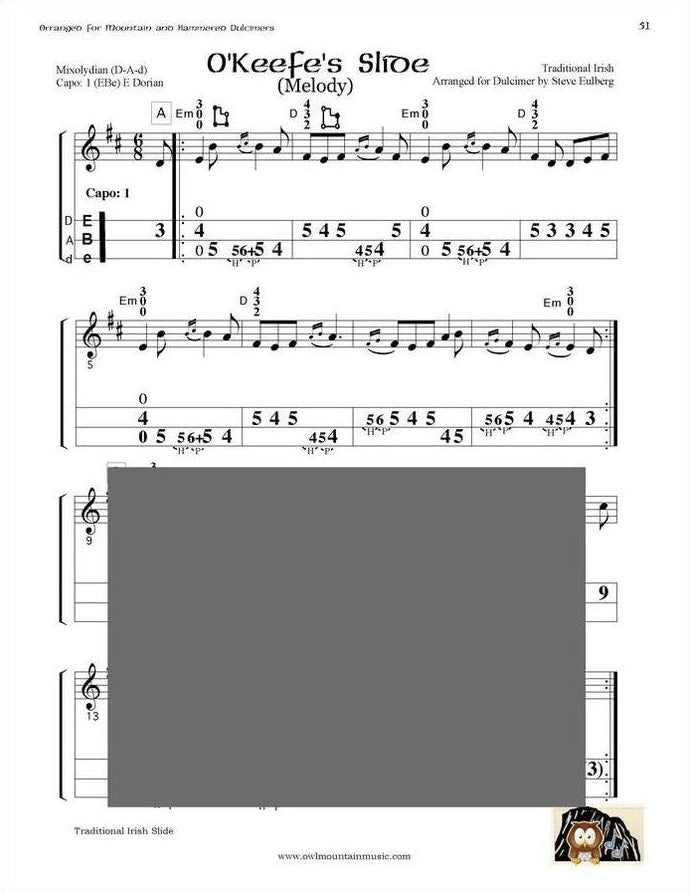 Steve Eulberg - Another Jig Will Do: Songs And Tunes Of The Angles And The Celts, mountain dulcimer songbook, photo 5