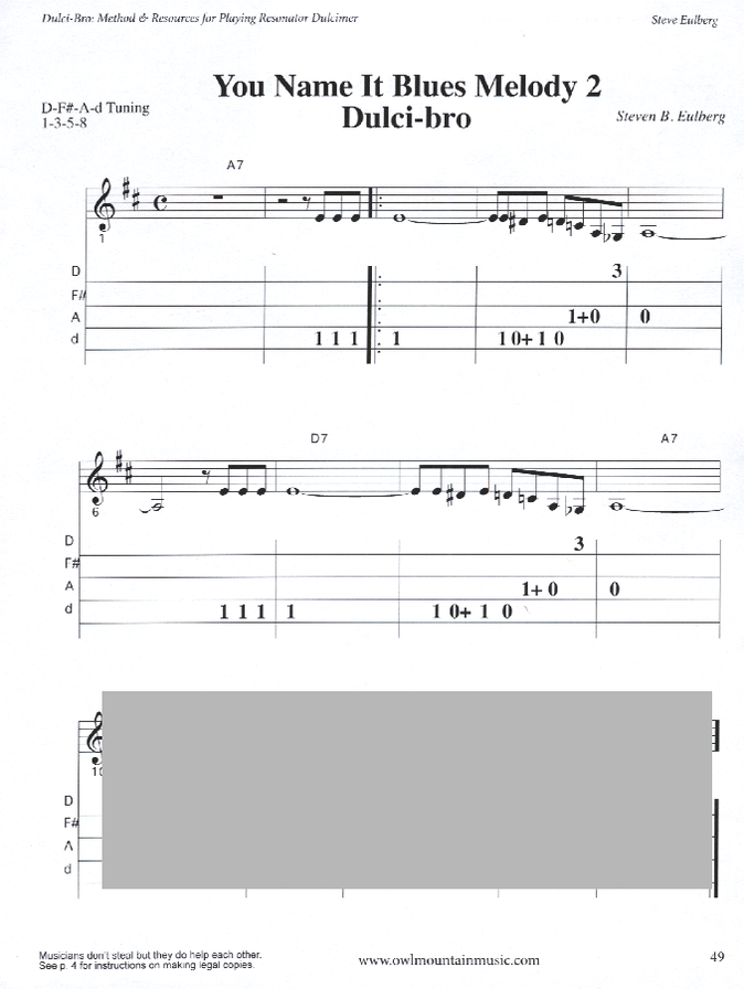 Steve Eulberg - Dulci-Bro: Method And Resources For Playing Resonator Dulcimer, photo 5