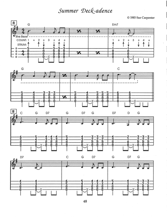 Sue Carpenter - Heliotrope Bouquet Tune Book-Folkcraft Instruments