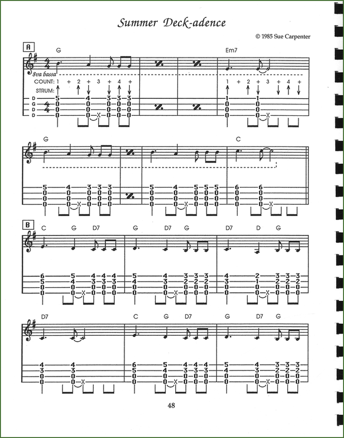 Sue Carpenter - Heliotrope Bouquet Tune Book-Folkcraft Instruments