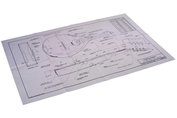 Early 1900's Style Flatback Mandolin Plan-Folkcraft Instruments