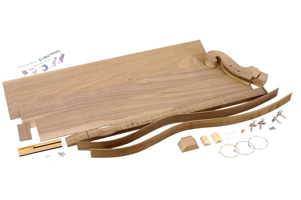Folkcraft® Black Walnut Hourglass Dulcimer Kit-Folkcraft Instruments