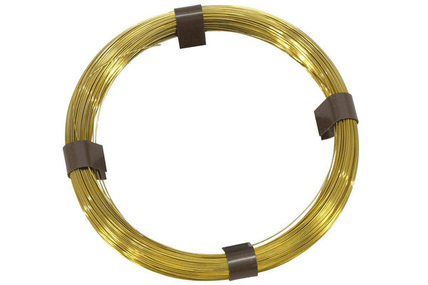 Folkcraft® Brass Music Wire, 50 Feet Of .018 (#7)-Folkcraft Instruments
