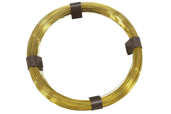 Folkcraft® Brass Music Wire, 50 Feet Of .027 (#11)-Folkcraft Instruments