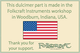 Folkcraft® Micarta Nut/Bridge Pieces, Oversized-Folkcraft Instruments