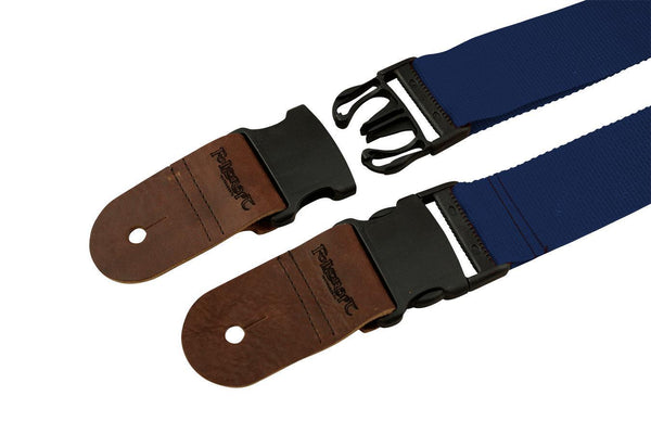 Folkcraft® Quick-Release 2" Wide Dulcimer/Ukulele Strap, Blue-Folkcraft Instruments