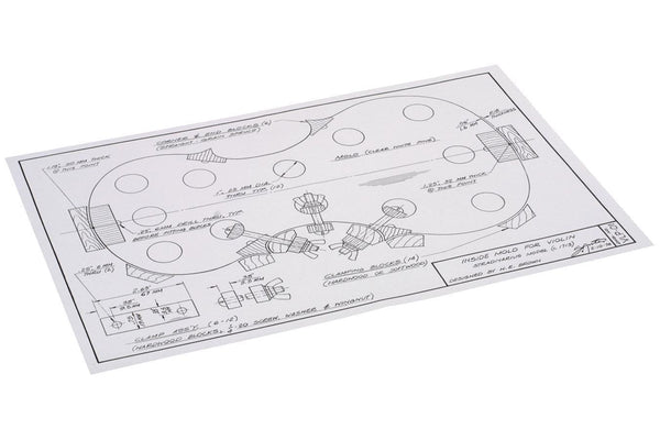 Inside Mold For Stradivarius Model Violin-Folkcraft Instruments