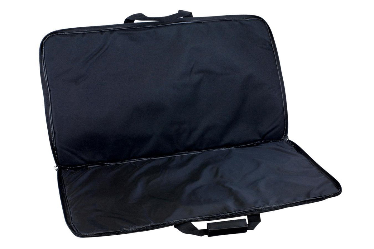 Kantele Carrying Case, Black Nylon, Embroidered With Folkcraft® Logo, Black-Folkcraft Instruments Dulcimer Case Bag