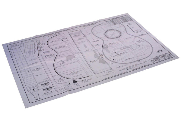 Small Concert "Parlor" Style Acoustic Guitar Plan-Folkcraft Instruments