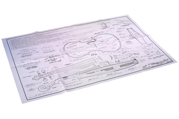 Standard 4/4 Size Violin Plan-Folkcraft Instruments