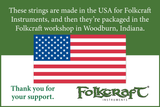 Folkcraft® Plain Steel String, Loop End, .016