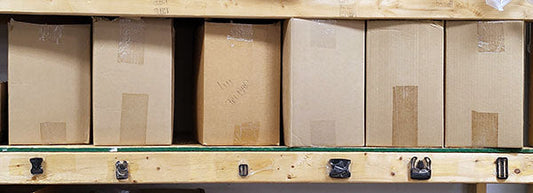 Pam's visual cues to the contents of each box of buckles for folkcraft dulcimer case-making