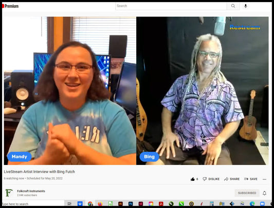 mandy tyner's livestream interview of bing futch youtube video