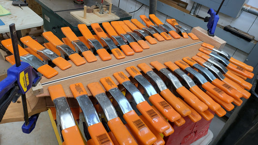 clamps gluing up  a back