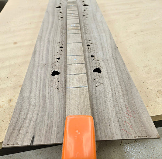Folkcraft FSH series dulcimer being assembled