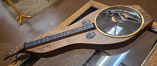 newly completed Folkcraft Resonator Dulcimer