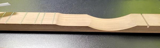 banjo scoop added to a custom Folkcraft dulcimer under construction