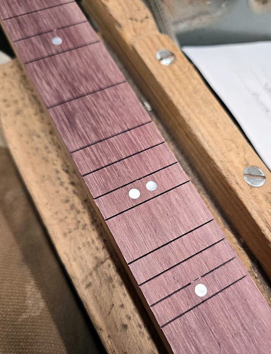 Folkcraft dulcimer fretboard ready to have frets installed