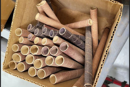old sandpaper box