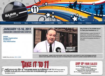 Richard Ash Featured In Promo Video For The 2011 NAMM Show