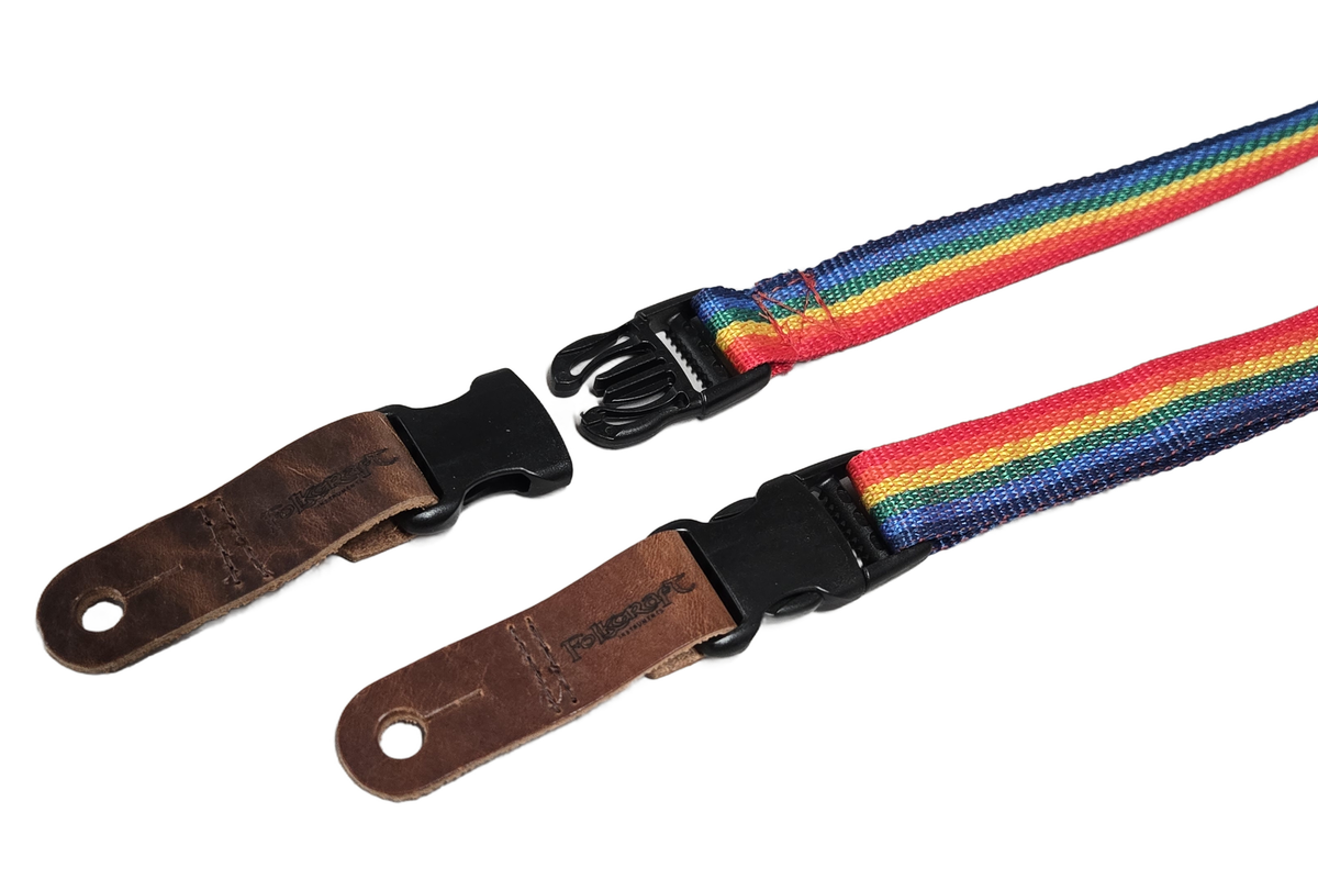Folkcraft® Quick-Release 1" Wide Dulcimer/Ukulele Strap, Rainbow