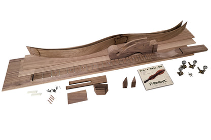 Folkcraft Black Walnut Chromatic Hourglass Dulcimer Kit, 25" VSL