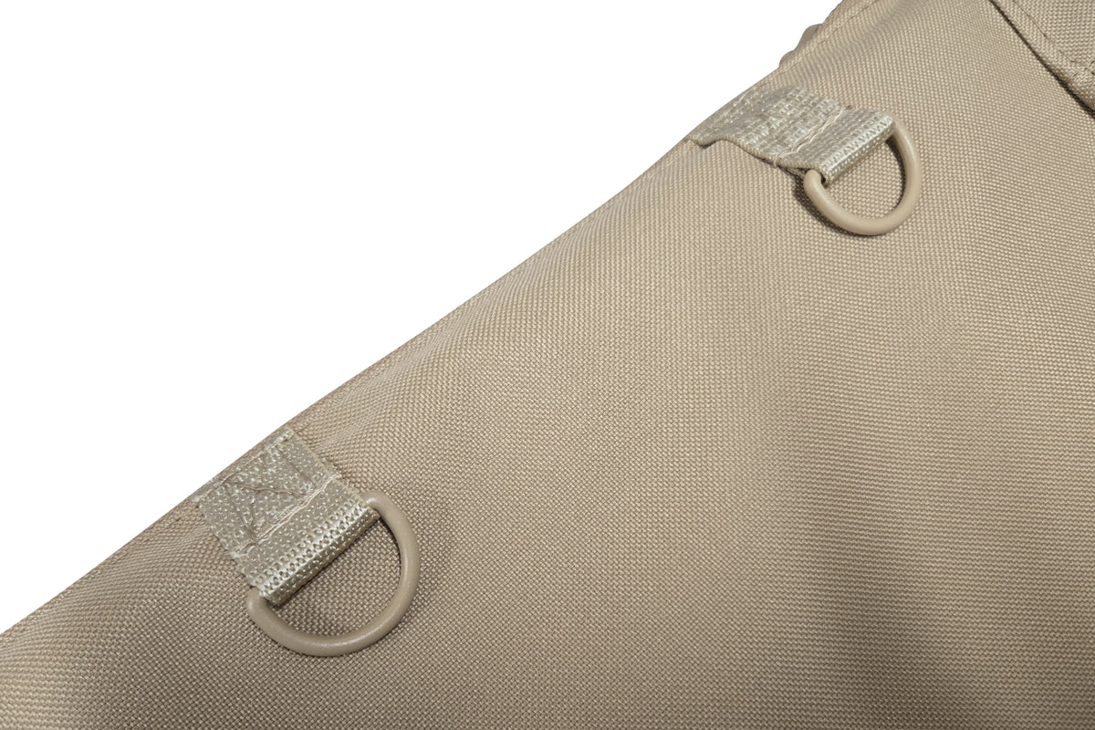 Dulcimer Carrying Case, Embroidered With "FolkRoots® Dulcimers" Logo, Tan-Folkcraft Instruments Dulcimer Case Bag