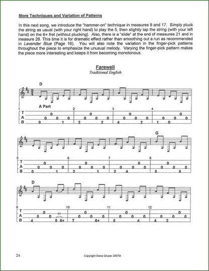 Dana Gruber - Finger-Pick Style Playing, mountain dulcimer songbook, photo 3