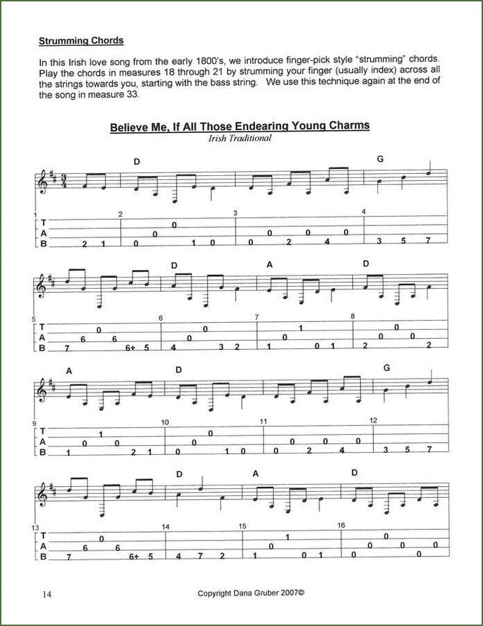 Dana Gruber - Finger-Pick Style Playing, mountain dulcimer songbook, photo 5