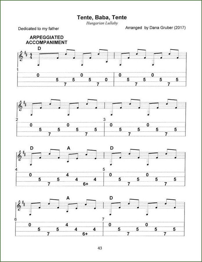 Dana Gruber - Lullabies, mountain dulcimer songbook, photo 5