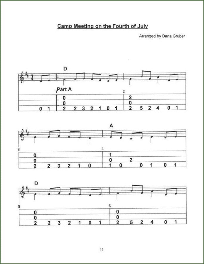 Dana Gruber - The Pickin' Porch, mountain dulcimer songbook, photo 3
