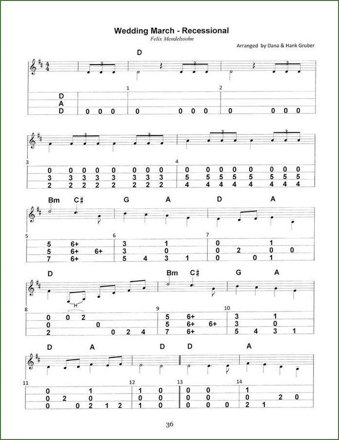Dana Gruber - The Wedding Book, mountain dulcimer songbook, photo 5