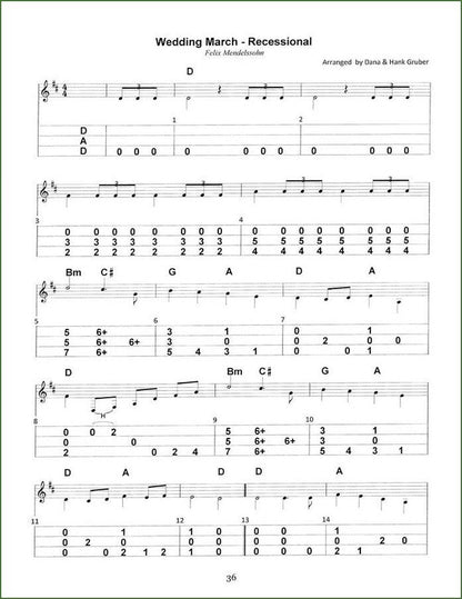 Dana Gruber - The Wedding Book, mountain dulcimer songbook, photo 5