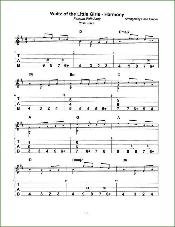 Dana Gruber - Waltzes, mountain dulcimer songbook, photo 3