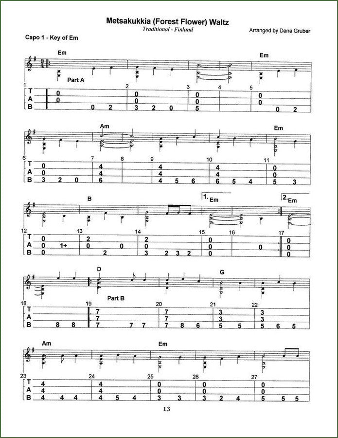 Dana Gruber - Waltzes, mountain dulcimer songbook, photo 4