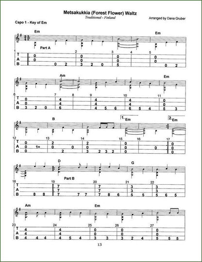Dana Gruber - Waltzes, mountain dulcimer songbook, photo 4