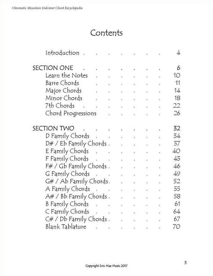 Erin Mae - Chromatic Mountain Dulcimer Chord Encyclopedia, photo 2