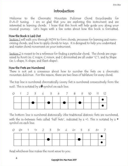 Erin Mae - Chromatic Mountain Dulcimer Chord Encyclopedia, photo 3