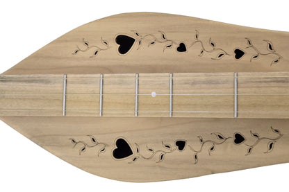 FolkRoots D Series mountain dulcimer, poplar body, poplar top, photo 5