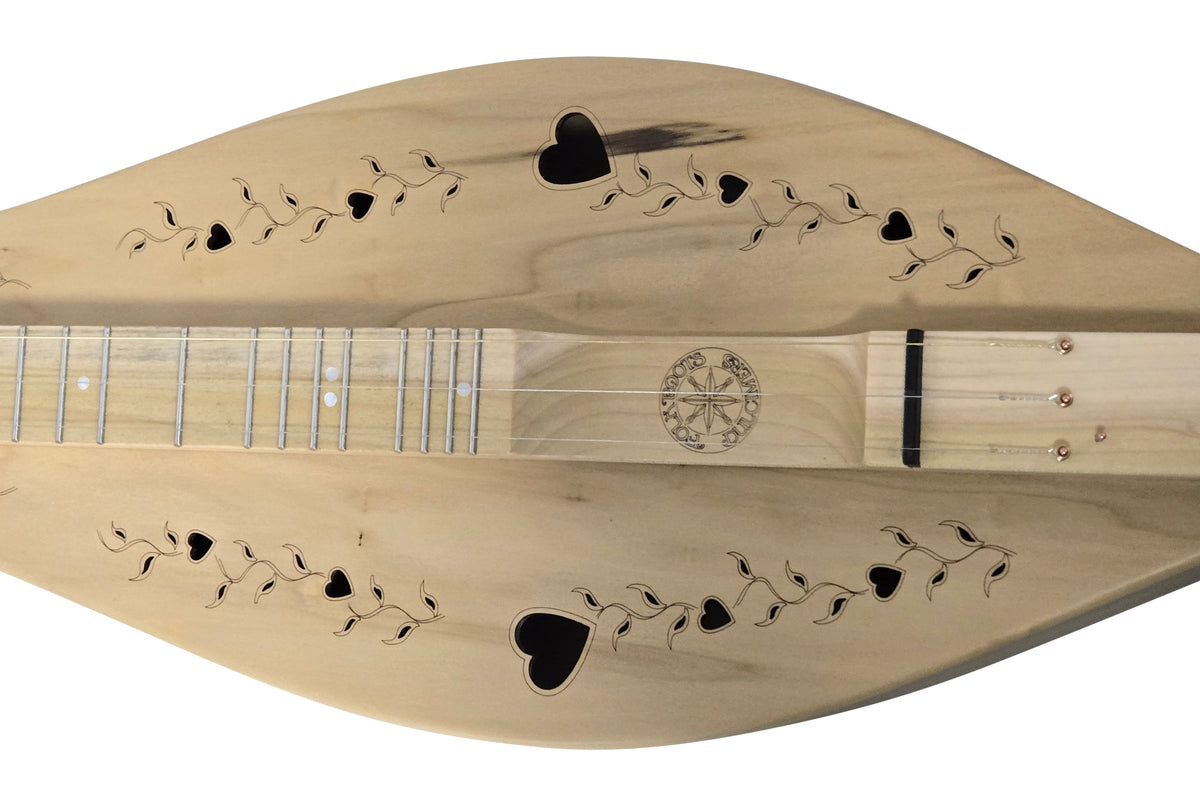FolkRoots D Series mountain dulcimer, poplar body, poplar top, photo 6